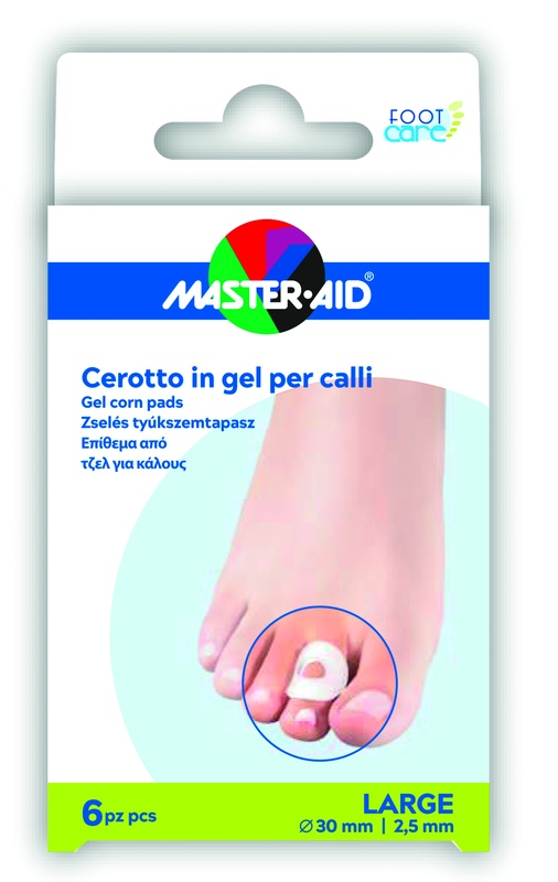 CEROTTO PROTEZIONE CALLI MASTER-AID FOOTCARE IN GEL LARGE 6 PEZZI B11 - Farmacia Mastrangelo 