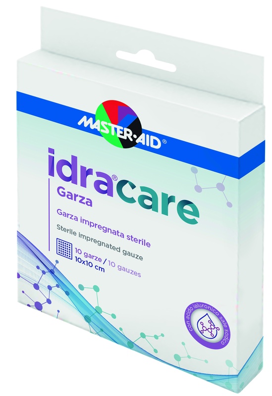 MASTER-AID IDRACARE GARZA IMPREGNATA 10X10 CM 10 PEZZI - Farmacia Mastrangelo 