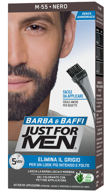 JUST FOR MEN BARBA & BAFFI M55 NERO 51 G - Farmacia Mastrangelo 