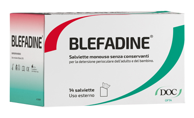 BLEFADINE 14 SALVIETTE MONOUSO PER DETERSIONE PERIOCULARE - Farmacia Mastrangelo 