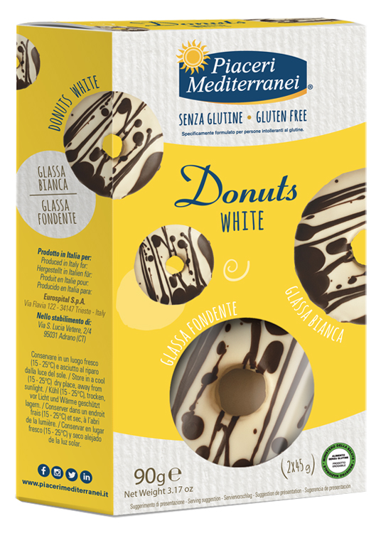 PIACERI MEDITERRANEI DONUTS WHITE 90 G - Farmacia Mastrangelo 