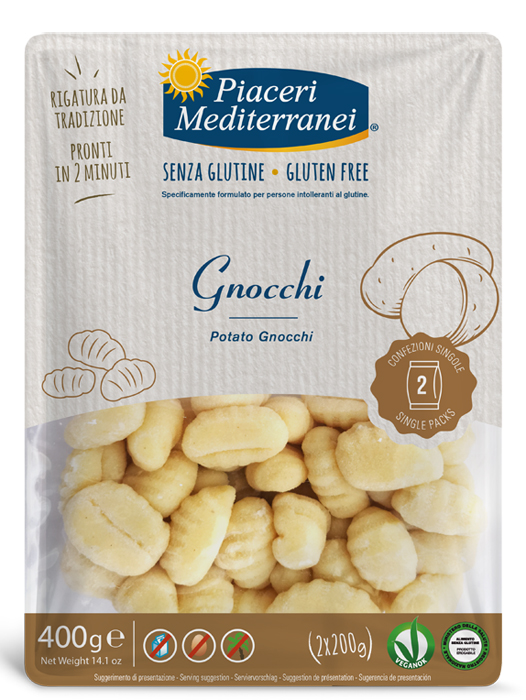 PIACERI MEDITERRANEI GNOCCHI 400 G - Farmacia Mastrangelo 