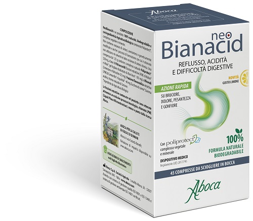 NEOBIANACID 45 COMPRESSE LIMONE - Farmacia Mastrangelo 