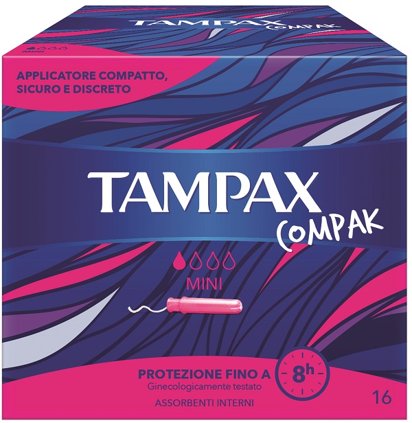 TAMPAX COMPAK ASSORBENTE INTERNO MINI 16 PEZZI - Farmacia Mastrangelo 