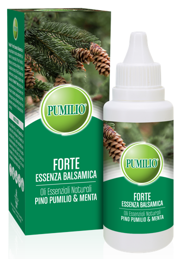PUMILIO FORTE ESSENZA BALSAMICA OLI ESSENZIALI NATURALI PINO PUMILIO & MENTA 40 ML - Farmacia Mastrangelo 