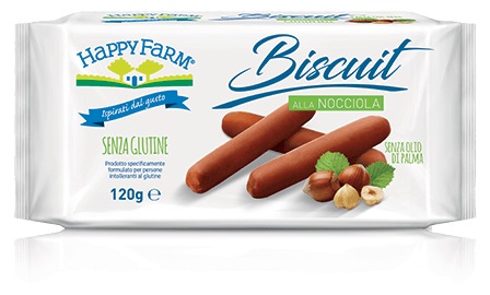 HAPPY FARM BISCUIT NOCCIOLA 120 G - Farmacia Mastrangelo 