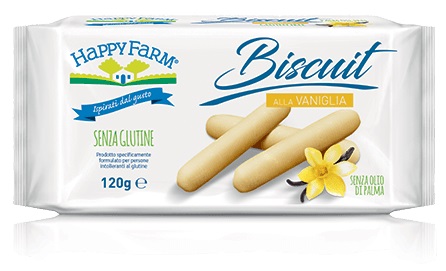 HAPPY FARM BISCUIT VANIGLIA 120 G - Farmacia Mastrangelo 