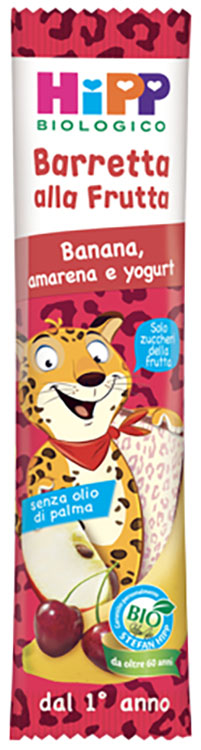 HIPP BIO BARRETTA ALLA FRUTTA BANANA/AMARENA/YOGURT 23 G - Farmacia Mastrangelo 
