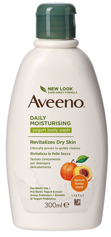 AVEENO BAGNO DOCCIA YOGURT ALBICOCCA & MIELE 300 ML - Farmacia Mastrangelo 