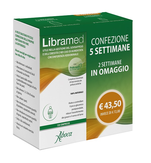 LIBRAMED TRATTAMENTO 5 SETTIMANE 138 + 84 COMPRESSE - Farmacia Mastrangelo 