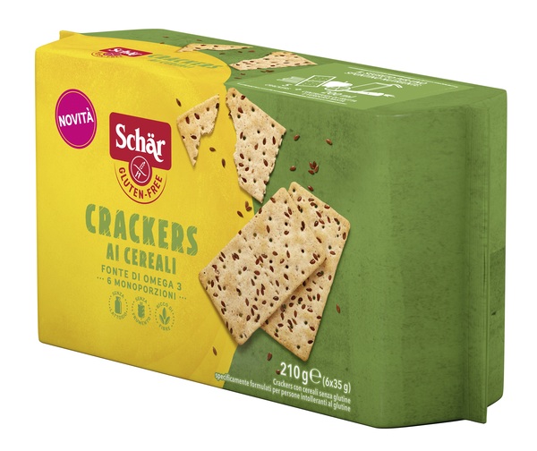 SCHAR CRACKERS CEREALI SENZA LATTOSIO 6 MONOPORZIONI DA 35 G - Farmacia Mastrangelo 