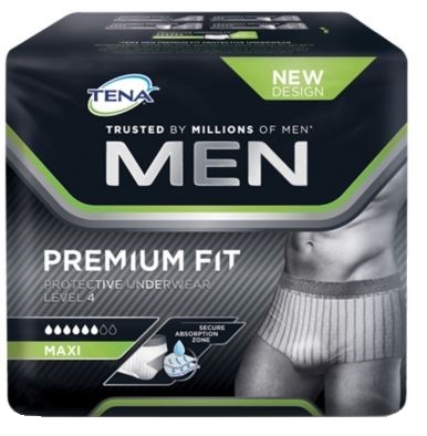 MUTANDINA ASSORBENTE MASCHILE TENA MEN PREMIUM FIT LIVELLO 4 S/M 10 PEZZI - Farmacia Mastrangelo 