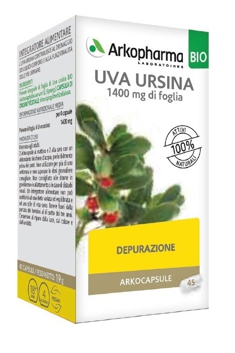 ARKO CAPSULE UVA URSINA BIO 45 CAPSULE - Farmacia Mastrangelo 