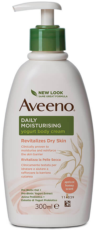 AVEENO CREMA CORPO YOGURT ALBICOCCA&MIELE 300 ML - Farmacia Mastrangelo 