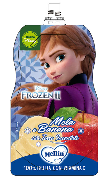 POUCH DISNEY FROZEN MELA BANANA 110 G - Farmacia Mastrangelo 