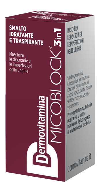 DERMOVITAMINA MICOBLOCK 3 IN 1 SMALTO IDRATANTE E TRASPIRANTE BORDEAUX 5 ML - Farmacia Mastrangelo 