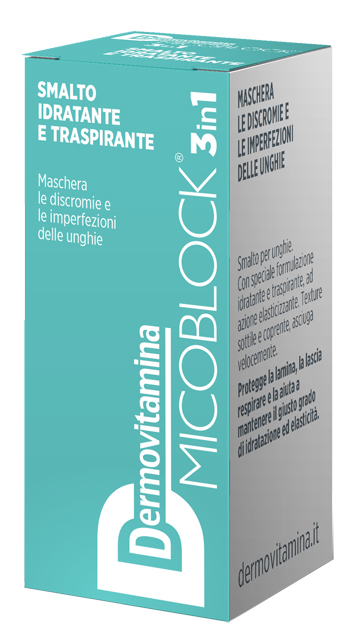 DERMOVITAMINA MICOBLOCK 3 IN 1 SMALTO IDRATANTE E TRASPIRANTE TURCHESE 5 ML - Farmacia Mastrangelo 
