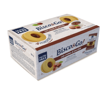 NUTRIFREE BISCO&GO CON CREMA DI NOCCIOLE 4X40 G - Farmacia Mastrangelo 