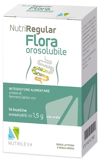 NUTRIREGULAR FLORA 14 BUSTINE OROSOLUBILI - Farmacia Mastrangelo 