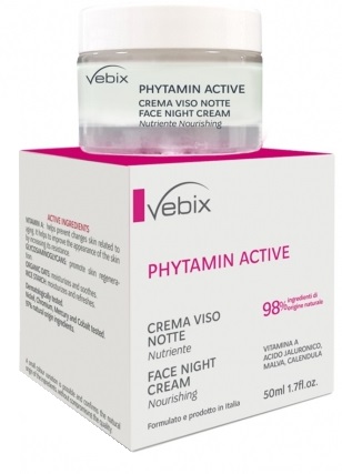 VEBIX PHYTAMIN CREMA VISO NOTTE NUTRIENTE 50 ML - Farmacia Mastrangelo 