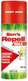 BEN'S REPELLENTE BIOCIDA 50% 100 ML - Farmacia Mastrangelo 