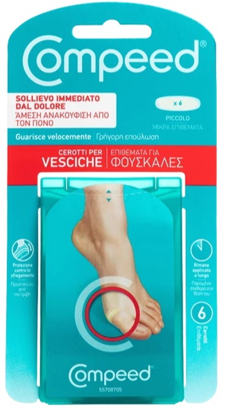 COMPEED CEROTTI PER VESCICHE PICCOLO 6 PEZZI - Farmacia Mastrangelo 