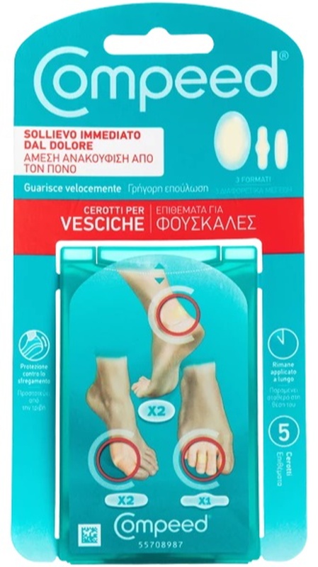 COMPEED CEROTTI PER VESCICHE MISTO 5 PEZZI - Farmacia Mastrangelo 