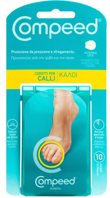 COMPEED CEROTTI PER CALLI INTERNO DITA 10 PEZZI - Farmacia Mastrangelo 