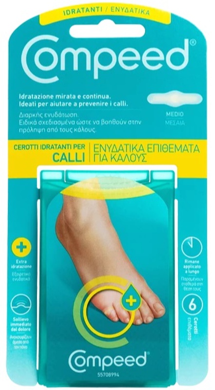 COMPEED CEROTTI PER CALLI IDRATANTI 6 PEZZI - Farmacia Mastrangelo 