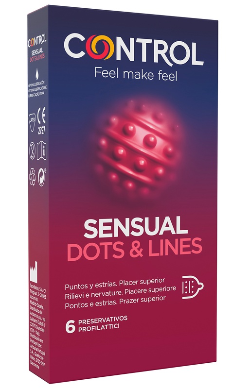 CONTROL SENSUAL DOTS&LINES 6 PEZZI - Farmacia Mastrangelo 