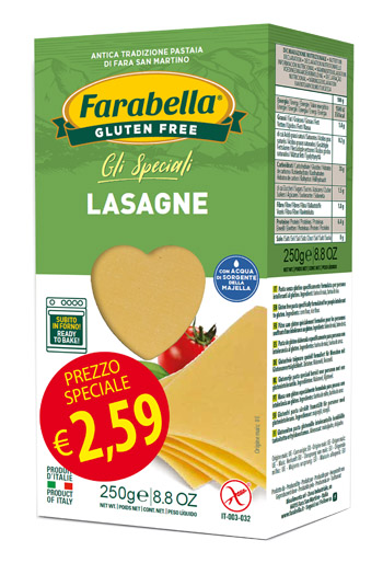 FARABELLA LASAGNA PROMO 250 G X 6 PEZZI - Farmacia Mastrangelo 