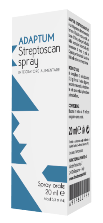 ADAPTUM STREPTOSCAN SPRAY 20 ML - Farmacia Mastrangelo 