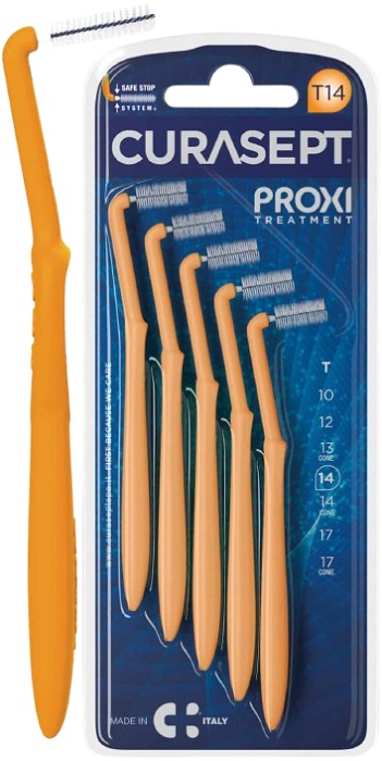 CURASEPT PROXI ANGLE P08 ARANTIO CHIARO/TANGERINO 5 PEZZI - Farmacia Mastrangelo 