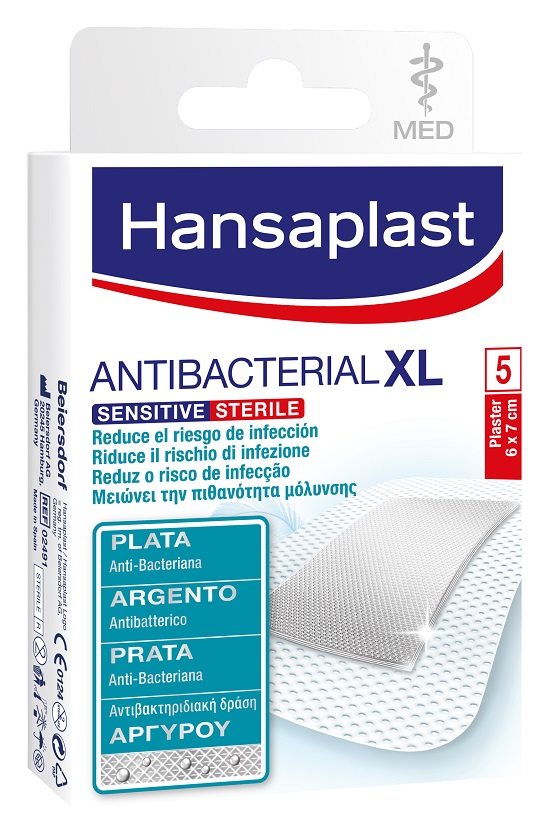 HANSAPLAST SENSITIVE EXTRA LARGE SILVER 5 PEZZI - Farmacia Mastrangelo 