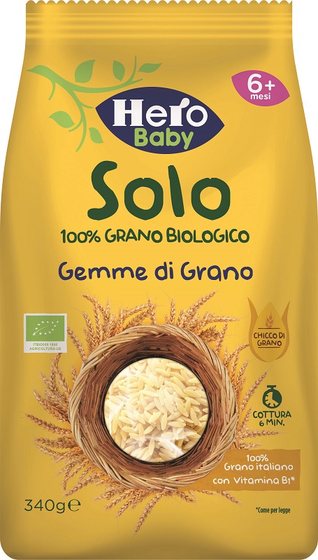 HERO SOLO PASTINA DI SEMOLA DI GRANO DURO 100% BIO 340 G - Farmacia Mastrangelo 