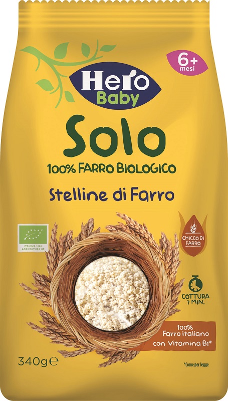 HERO SOLO PASTINA DI FARRO 100% BIO 340 G - Farmacia Mastrangelo 