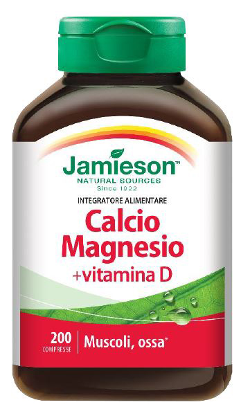 JAMIESON CALCIO MAGNESIO CON VITAMINA D 200 COMPRESSE - Farmacia Mastrangelo 