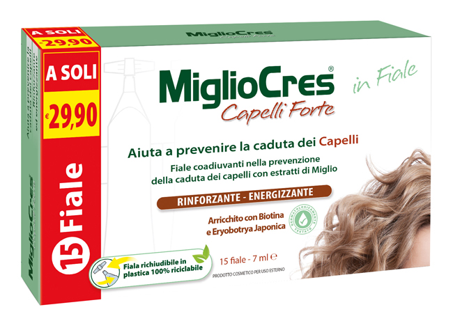 MIGLIOCRES FORTE 15 FIALE TRATTAMENTO DERMOCOSMETICO - Farmacia Mastrangelo 