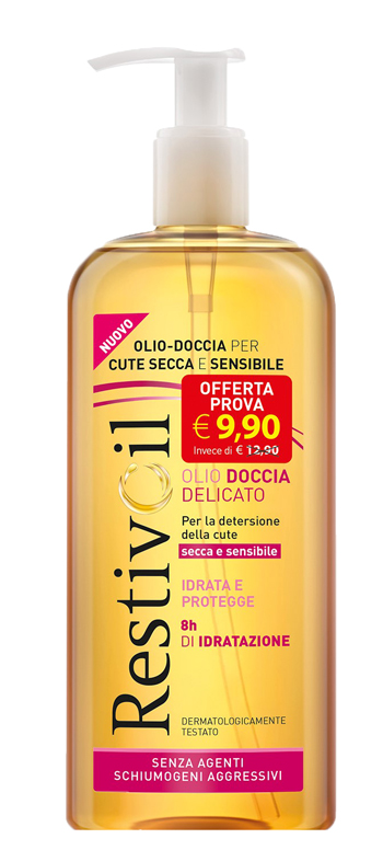 RESTIVOIL OLIO DOCCIA DELICATO 400 ML TAGLIO PREZZO - Farmacia Mastrangelo 