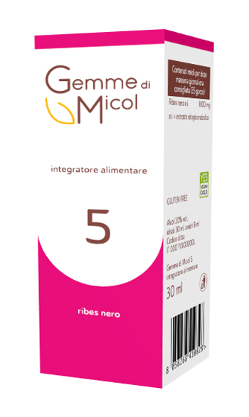GEMME DI MICOL 5 RIBES NERO 30 ML - Farmacia Mastrangelo 