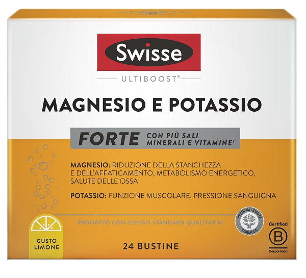 SWISSE MAGNESIO POTASSIO FORTE 24 BUSTINE - Farmacia Mastrangelo 