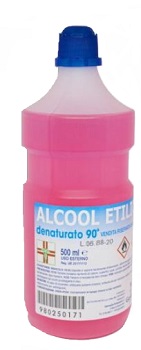ALCOOL ETILICO DENATURATO 500 ML - Farmacia Mastrangelo 