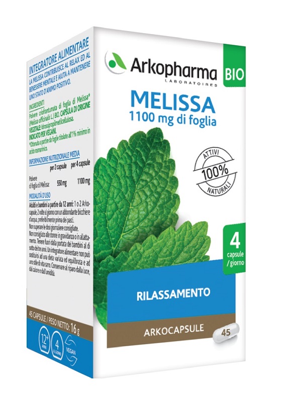 ARKOCPS MELISSA 45 CAPSULE BIO - Farmacia Mastrangelo 