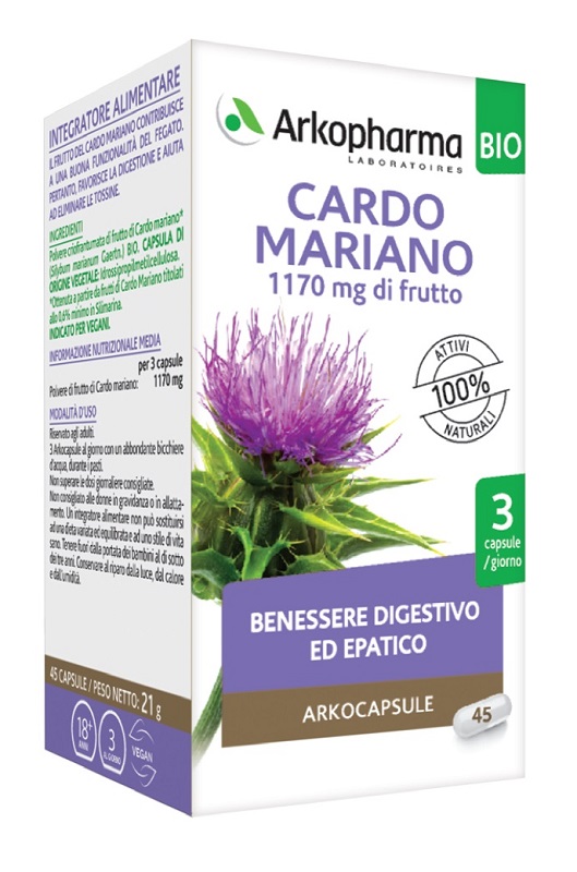 ARKO CAPSULE CARDO MARIANO 45 CAPSULE BIO - Farmacia Mastrangelo 