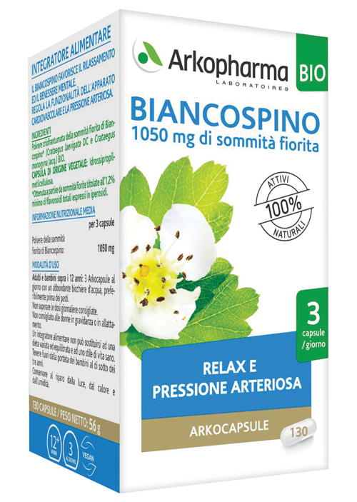 ARKO CAPSULE BIANCOSPINO BIO 45 CAPSULE - Farmacia Mastrangelo 
