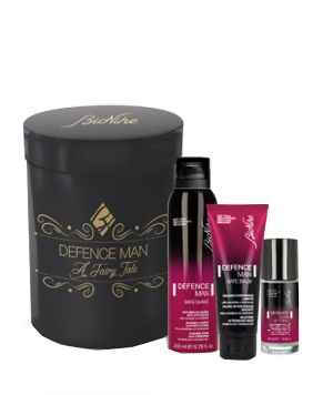 DEFENCE MAN KIT NATALE 2020 1 SAFE SHAVE SCHIUMA BARBA ANTI IRRITAZIONI 200 ML + 1 SAFE BALM BALSAMO DOPOBARBA LENITIVO 75 ML + 1 DRY TOUCH DEODORANTE ROLL ON 50 ML - Farmacia Mastrangelo 