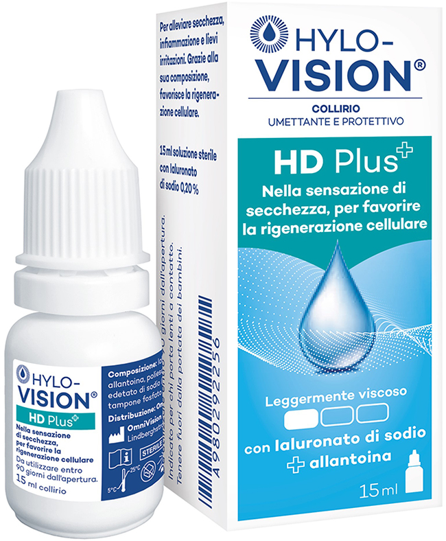 HYLOVISION HD PLUS COLLIRIO UMETTANTE E PROTETTIVO 15 ML - Farmacia Mastrangelo 