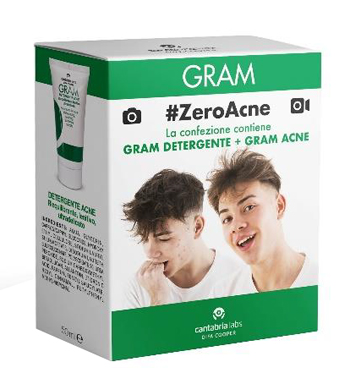 GRAM ZEROACNE 1 GRAM DETERGENTE 50 ML + 1 GRAM ACNE 50 ML - Farmacia Mastrangelo 