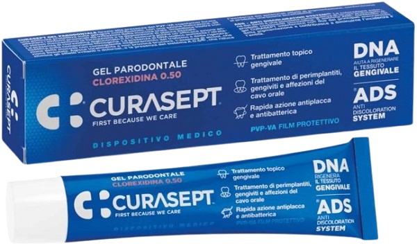 CURASEPT GEL PARODONTALE 0,5% 30 ML ADS + DNA - Farmacia Mastrangelo 