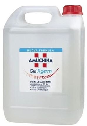 AMUCHINA GEL X-GERM DISINFETTANTE MANI 5 LITRI - Farmacia Mastrangelo 